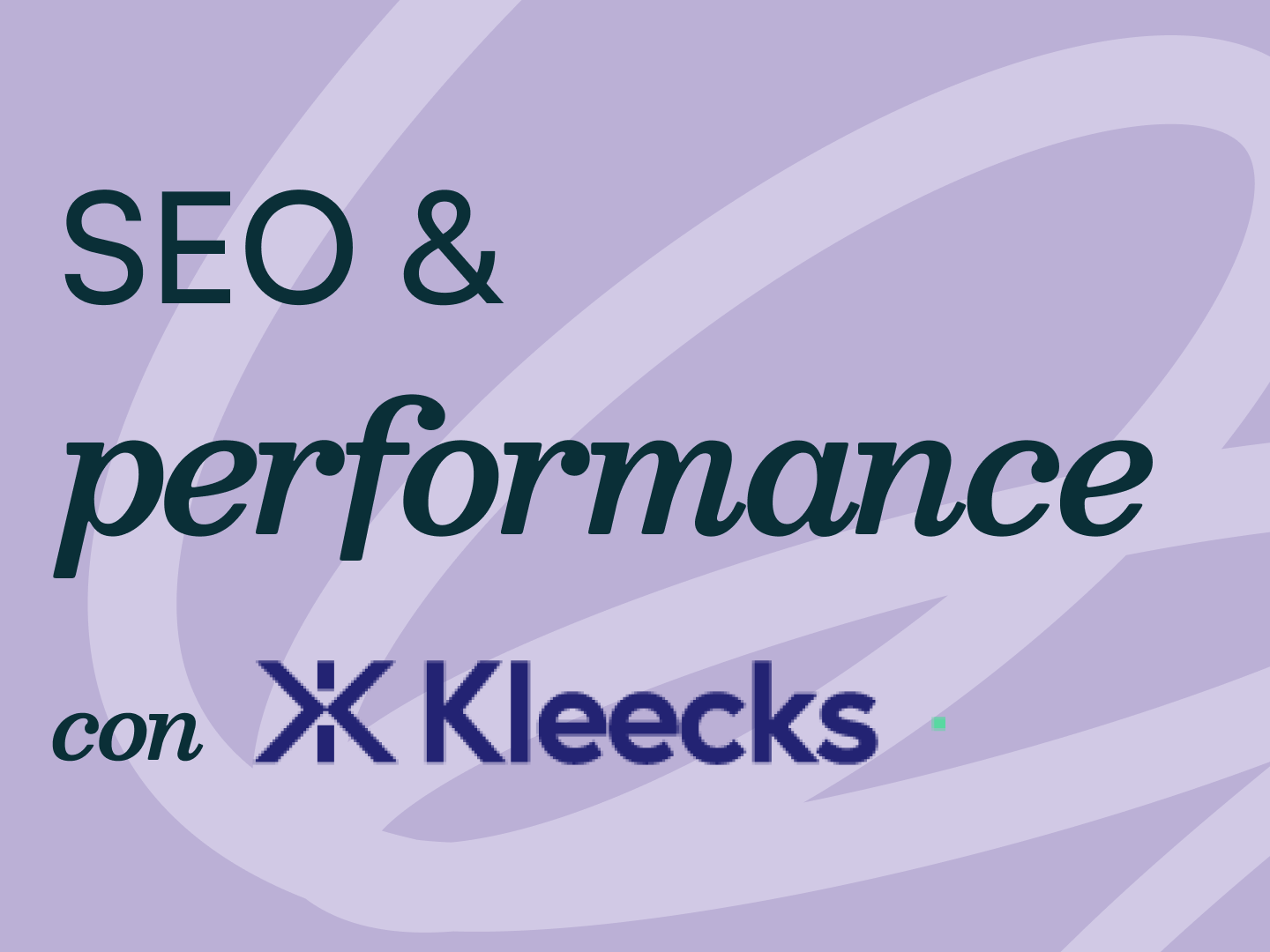 immagine SEO e ottimizzazione delle performance con piattaforma Kleecks